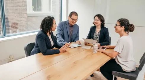 A lawyer reviews legal documents related to practising law in Australia.