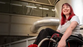 UC Student in Wheelchair
